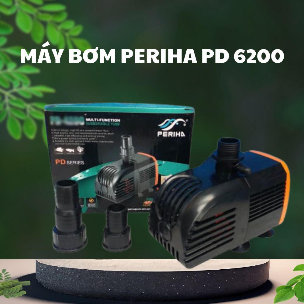 Máy bơm Periha PD 6200 với thiết kế nhỏ gọn, chuyên dụng cho hồ cá Koi.