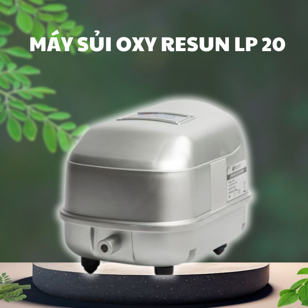 4 32 Máy sủi oxy Resun LP 20 hoạt động ngoài trời