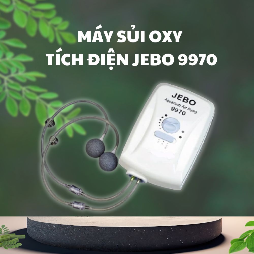máy sủi oxy tích điện jebo 9970
