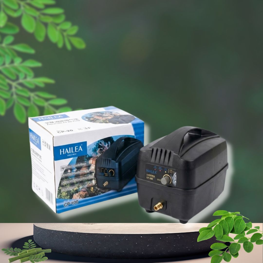 Máy Sủi Oxy Tích điện Hailea CPA 100 - 22W; 50x2L/P 10 Máy sủi oxy tích điện Hailea CP-100