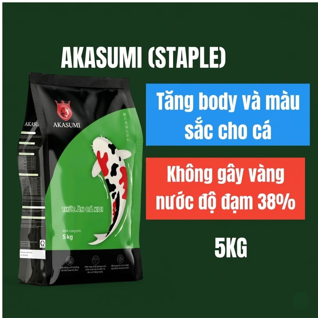 Cám Cá Koi Akasumi Staple giàu dinh dưỡng cho cá koi