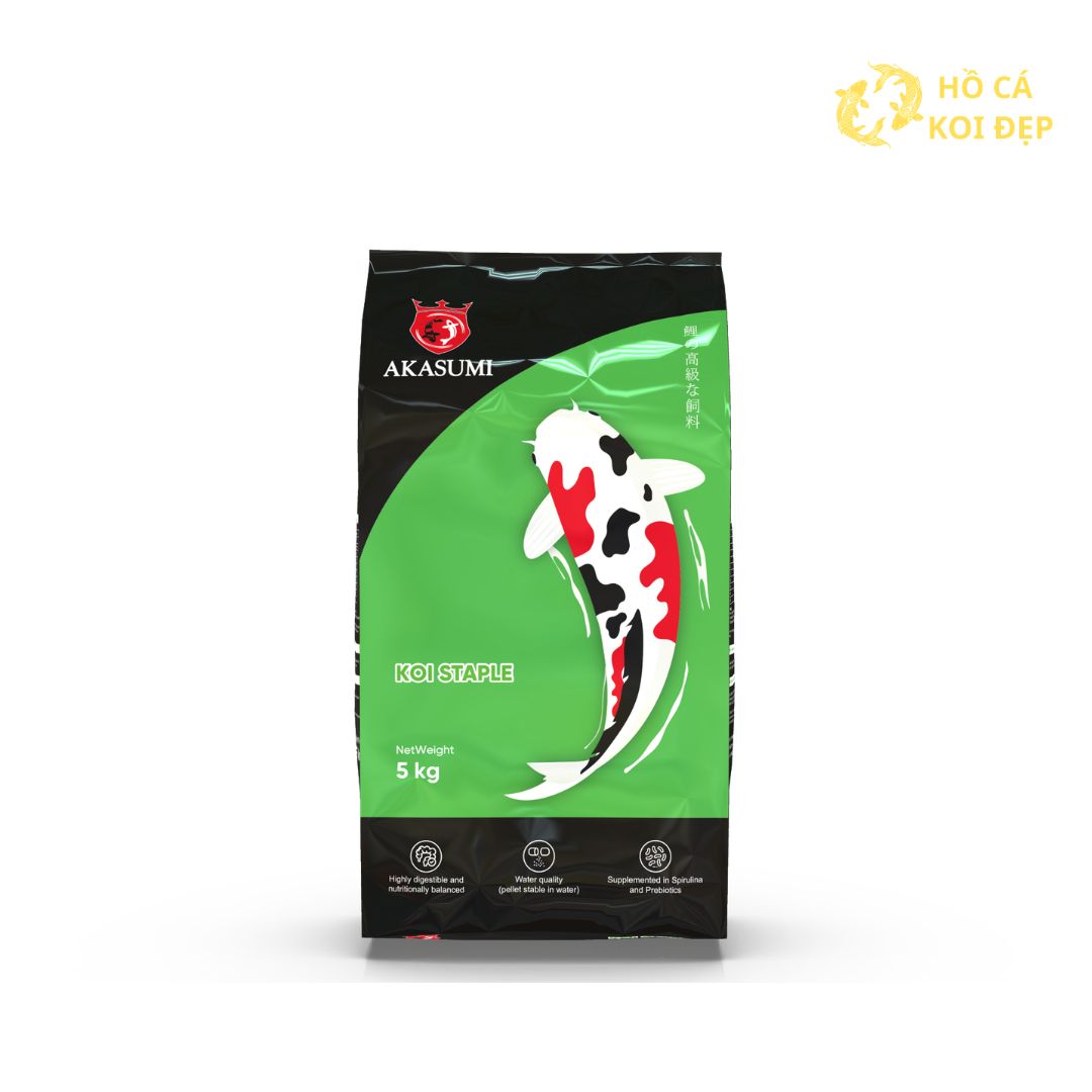 Lựa chọn Cám Cá Koi Akasumi Staple tại Hồ Cá Koi Đẹp