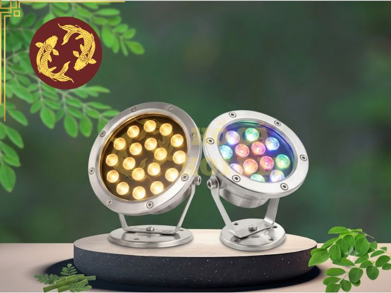 Đèn LED Âm Nước 6W Màu Vàng 1 Đèn âm nước chiếu sáng và tạo cảnh quan cho hồ