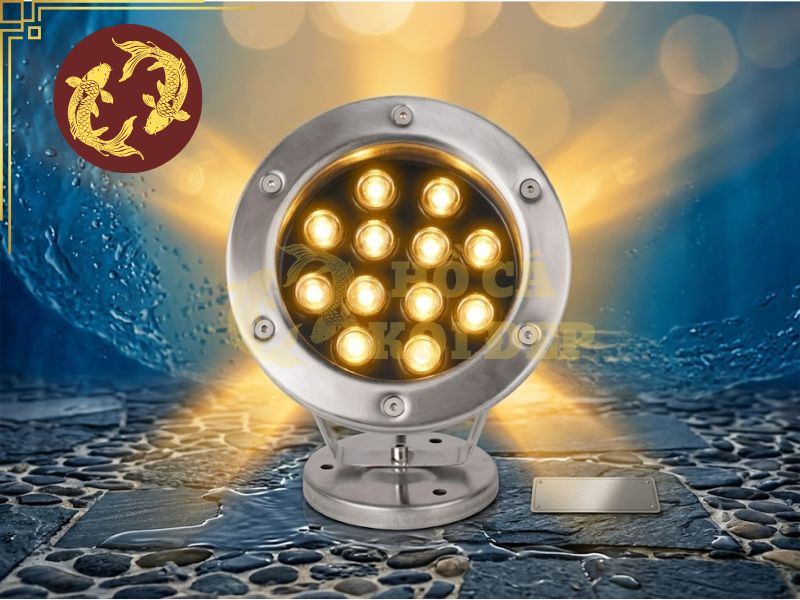Đèn LED Âm Nước 6W Màu Vàng 4 Đặt đèn âm nước đúng vị trí để phát huy nghệ thuật