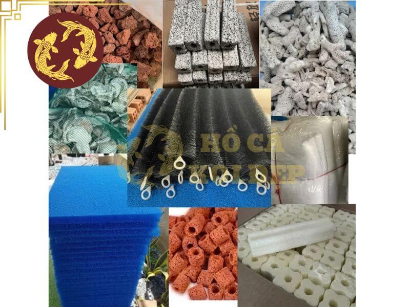 Hệ thống lọc hồ cá Koi từ A-Z: Nguyên lý, thiết kế và vận hành chuẩn 100 điểm 5 Vật liệu lọc hồ cá Koi