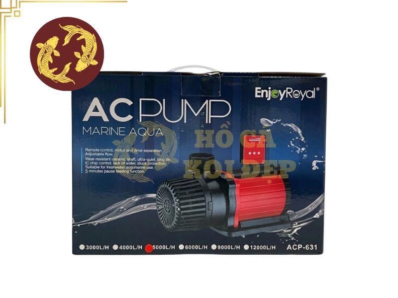 Máy Bơm Hồ Cá Koi Enjoy Royal AC Pump 25000 - 200W; 25000L/h; 7.5M 2 Máy bơm AC Pump sử dụng điện xoay chiều 220V
