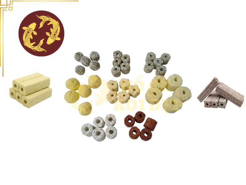 Đá Lông Vũ (Nham Thạch Trắng) (Bao 20kg) 4 Sứ lọc có cấu trúc nhiều lỗ rỗng tạo điều kiện cho vi sinh vật có lợi trú ngụ