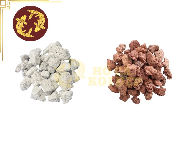 Đá Lông Vũ (Nham Thạch Trắng) (Bao 20kg) 6 Cấu trúc xốp cho hệ vi sinh phát triển và hỗ trợ lọc sinh học hiệu quả