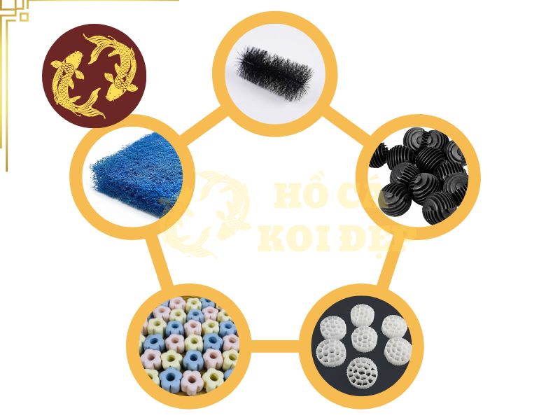 Lọc sinh học hồ Koi: Cách nuôi vi sinh đúng quy trình 2 Các vật liệu lọc lý tưởng cho vi sinh