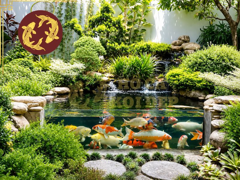 Có nên nuôi cá koi trong bể kính? Những lưu ý bạn không nên bỏ qua 3 Cần cân đối mật độ cá trong hồ