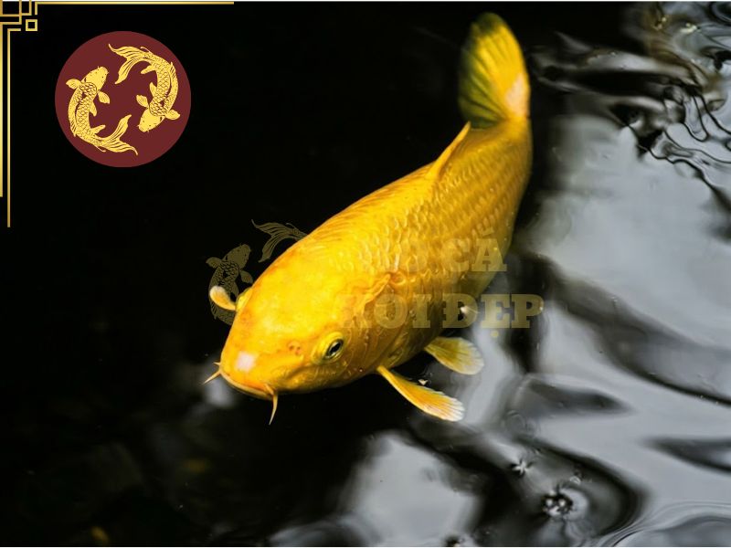 Cá koi Ogon – Vẻ đẹp ánh kim đầy cuốn hút của dòng koi Nhật Bản 1 Cá koi Ogon tuy không đa sắc nhưng bật lên nét ánh kim đặc trưng