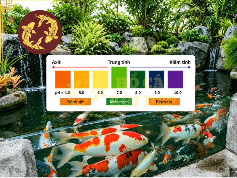 pH nước hồ Koi bao nhiêu là chuẩn? Cách đo và điều chỉnh 2 Cần thường xuyên theo dõi để duy trì pH cân bằng