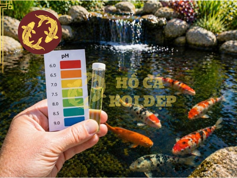pH nước hồ Koi bao nhiêu là chuẩn? Cách đo và điều chỉnh 3 Kit Test tiện lợi