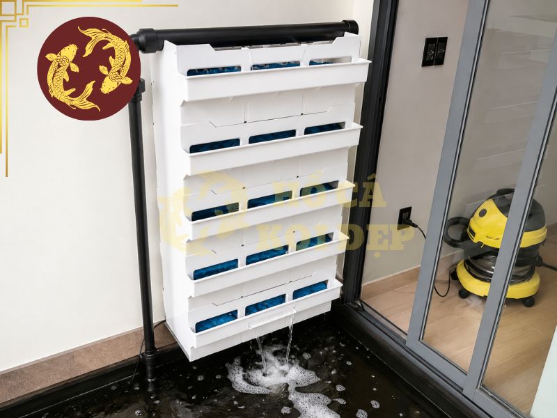 Tìm Hiểu Hệ Thống Bakki Shower Hồ Koi Từ A Đến Z 4 Vai trò chính của lọc bakki shower là tạo môi trường cho vi sinh vật có lợi phát triển
