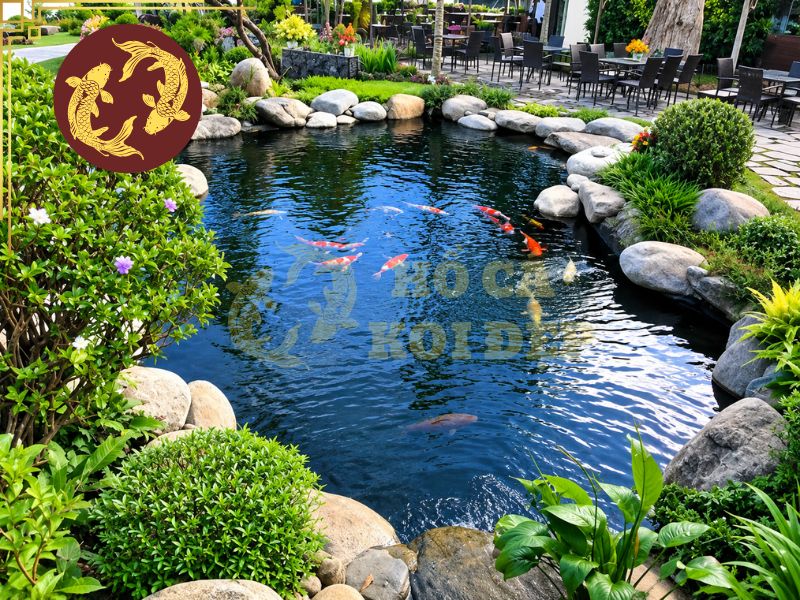 Cá Koi Hợp Mệnh Gì? Bí Quyết Chọn Màu Cá Mang Ý Nghĩa Tài Lộc 4 Một hồ Koi đẹp không chỉ nằm ở màu cá mà còn phụ thuộc vào môi trường sống và tổng thể cảnh quan