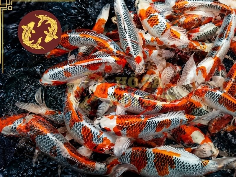 Cá Koi Ochiba Có Gì Đặc Biệt? Đặc Điểm Và Cách Chọn Cá Đẹp 1 Hoa văn của cá koi Ochiba thường không quá cứng nhắc hay đối xứng