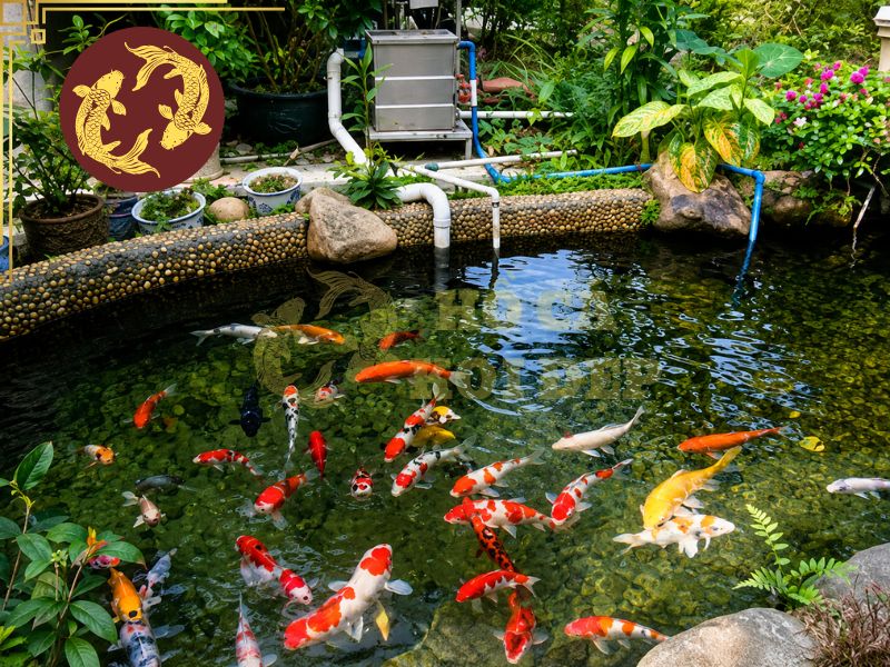 Cách Chăm Hồ Koi Trước Khi Đi Vắng Nhiều Ngày 4 Cách nuôi koi khi đi du lịch phụ thuộc vào thời gian bạn vắng nhà và mức độ ổn định của hồ.