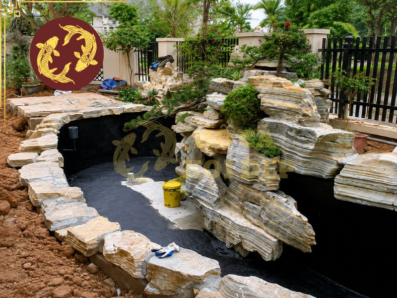 Kinh Nghiệm Chống Thấm Hồ Cá Koi Giúp Tăng Độ Bền Công Trình 3 Lưu ý những vị trí quan trọng cần chống thấm