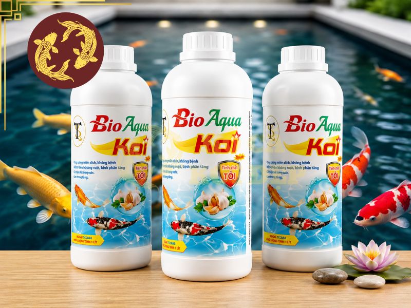 Cách Khử Clo Nước Máy Nuôi Cá Koi: Phương Pháp An Toàn, Hiệu Quả 4 Bio Aqua Koi là sản phẩm được sử dụng để bổ sung vi sinh có lợi cho môi trường hồ Koi, vì vậy không nên xem đây là sản phẩm thay thế cho chế phẩm chuyên dụng để khử clo.