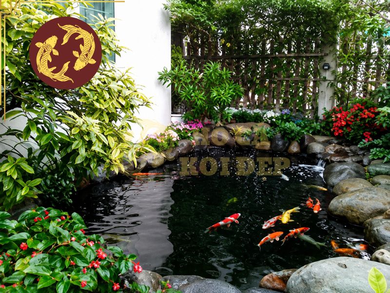 Bí Quyết Trồng Cây Quanh Hồ Cá Koi Xanh Mát Quanh Năm 1 Trồng cây quanh hồ cá koi giúp tạo nhiều mảng xanh