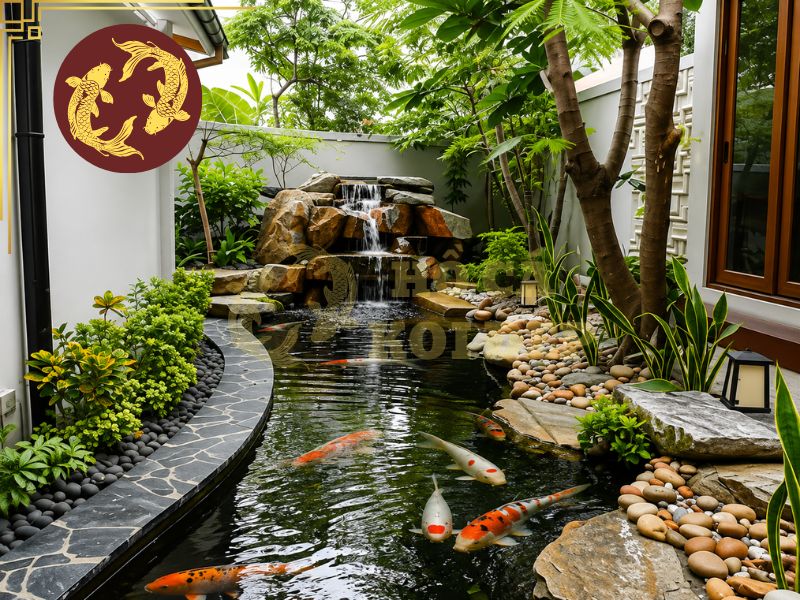 Hướng Dẫn Xử Lý Hồ Xi Măng Mới Trước Khi Nuôi Cá Koi 8 Không thả cá ngay sau khi xây hồ do nồng độ kiềm còn cao
