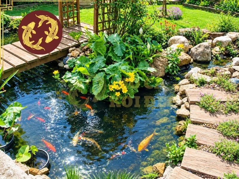 Đáy Hồ Cá Koi: Nguyên Tắc Thiết Kế Giúp Thoát Cặn Hiệu Quả 2 Tùy kích thước, hình dạng và phương án lọc, độ dốc đáy hồ cần được tính toán ngay từ giai đoạn thiết kế thay vì xử lý sau khi đã thi công.