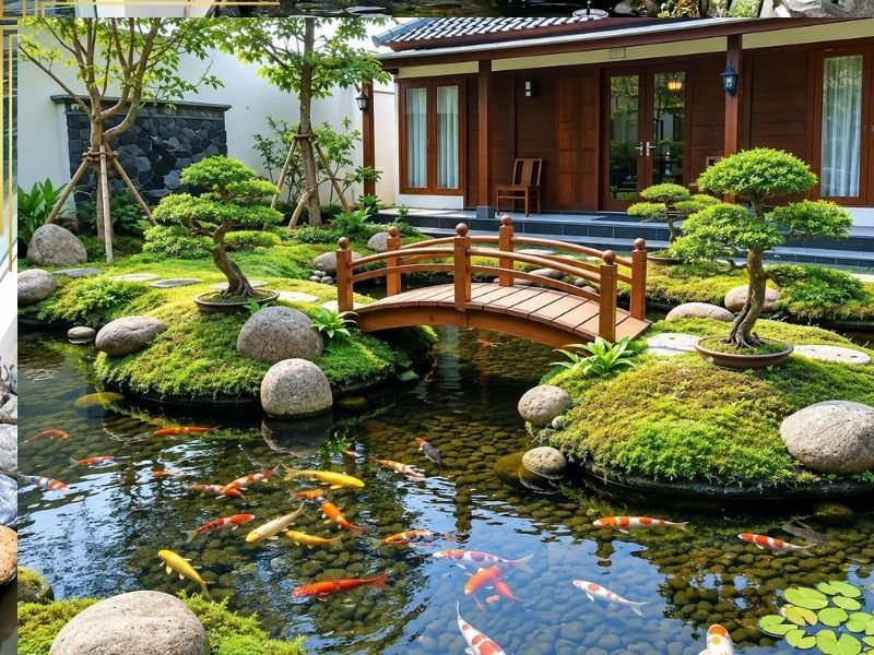 Kinh Nghiệm Kiểm Tra Hồ Cá Koi Bị Sụt Nước Và Cách Khắc Phục 1 ho ca koi bi sut nuoc 1