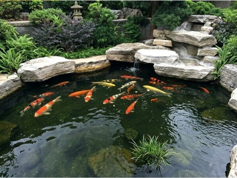 Kinh Nghiệm Kiểm Tra Hồ Cá Koi Bị Sụt Nước Và Cách Khắc Phục 7 ho ca koi bi sut nuoc 7