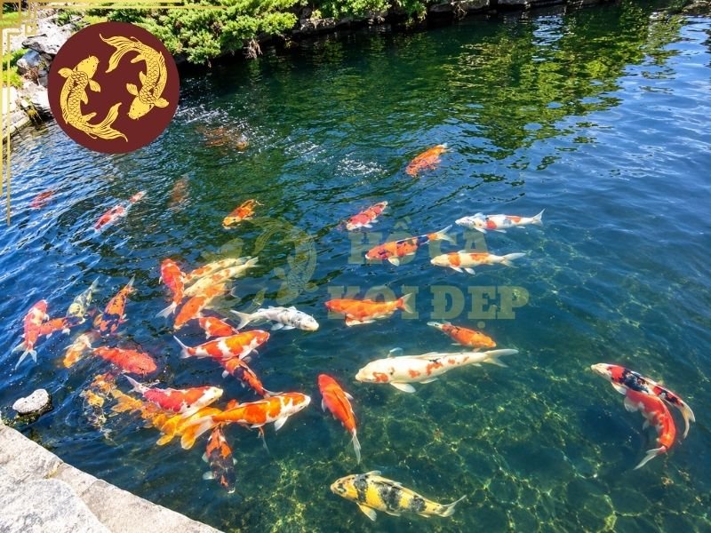 Nước Hồ Koi Bị Vàng: Nguyên Nhân Và Giải Pháp Cải Thiện 4 Đối với lá cây và chất hữu cơ rơi xuống hồ, cần vớt bỏ thường xuyên để hạn chế quá trình phân hủy.
