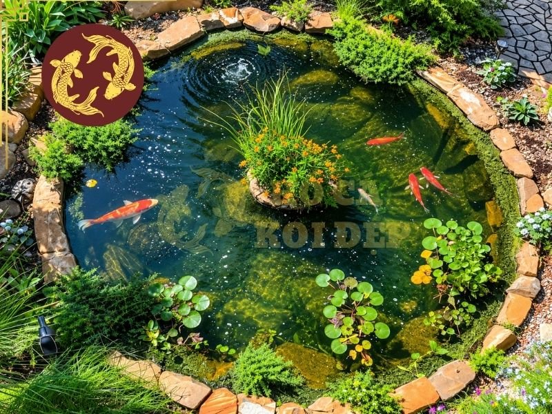 Tìm Hiểu Thể Tích Hồ Koi Tối Thiểu Và Những Yếu Tố Cần Lưu Ý 3 Các bộ phận như ngăn lọc, máy bơm, đường ống và khu vực hút – trả nước đều cần được tính toán đồng bộ.