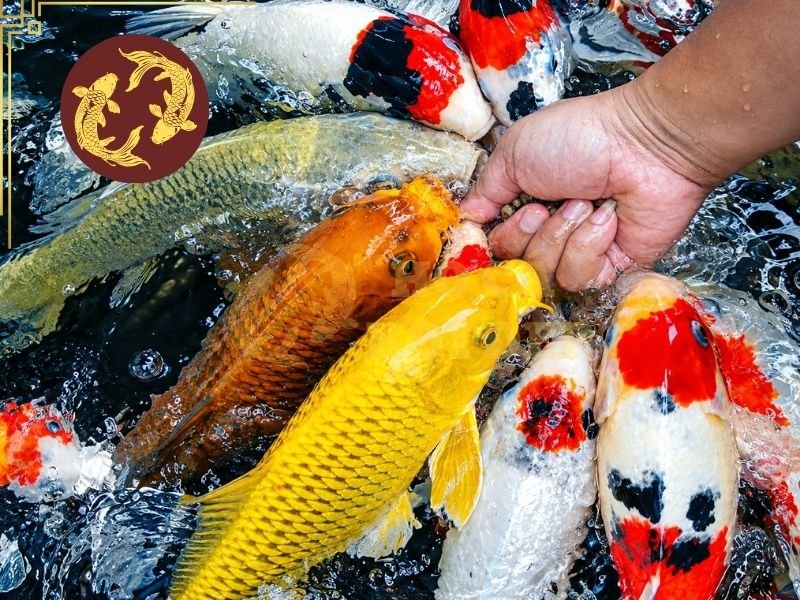 Cá Koi Có Nhận Biết Chủ Không? Giải Mã Trí Nhớ Và Tập Tính Của Koi 2 Một số biểu hiện chứng tỏ cá koi đã làm quen với người nuôi