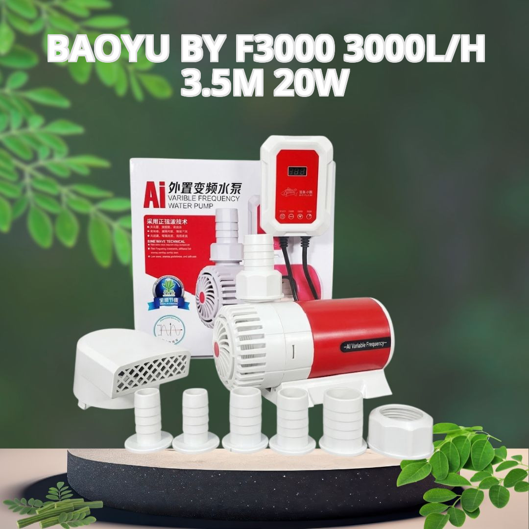 Máy Bơm Baoyu BY-F3000 – 3000L/h, Cột Áp 3.5m, Công Suất 20W