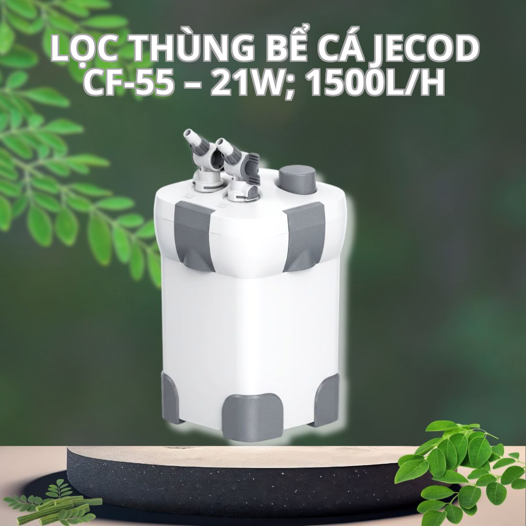 Lọc thùng bể cá JECOD CF-55 – 21W; 1500L/h