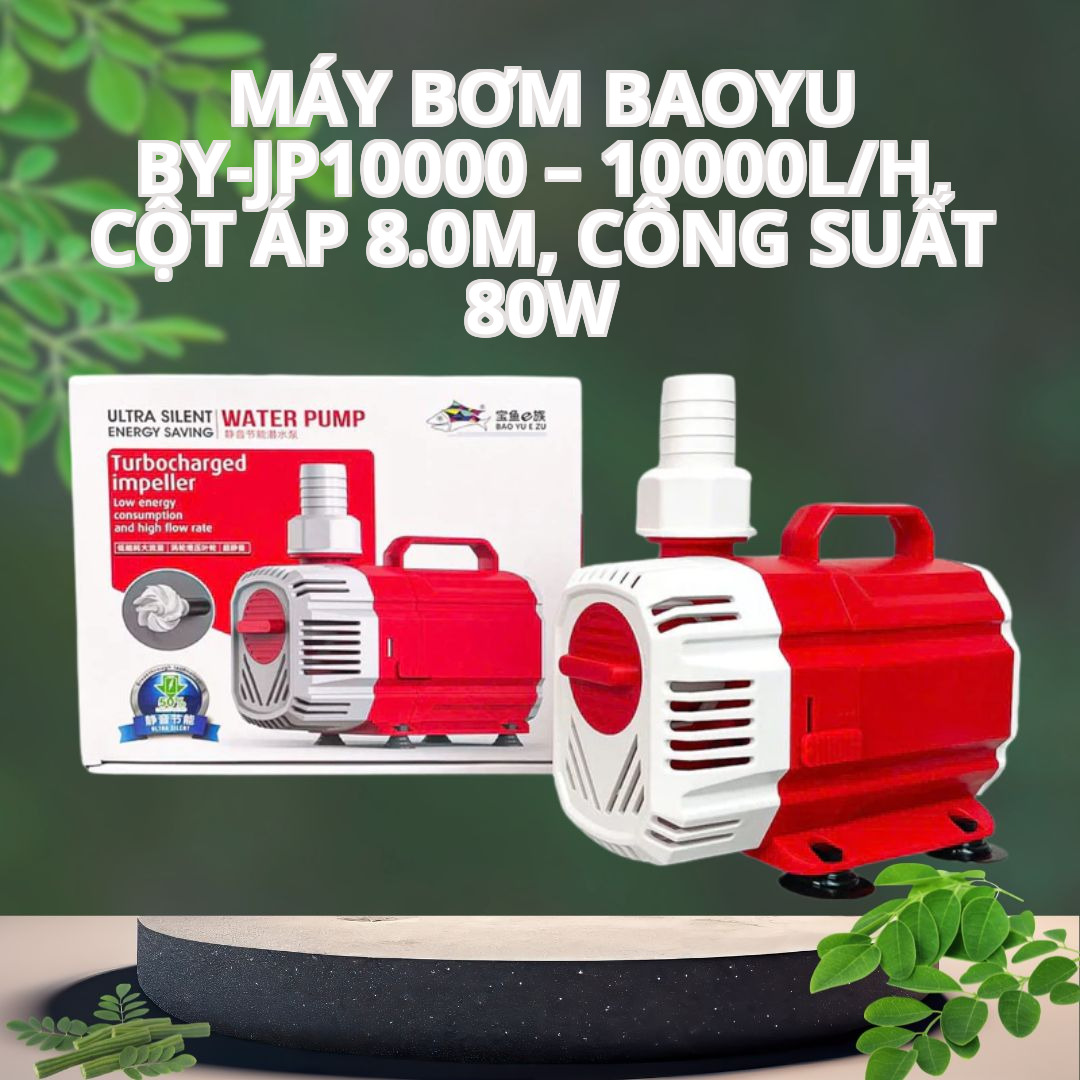 Máy Bơm Baoyu BY-JP10000 – 10000L/h, Cột Áp 8.0m, Công Suất 80W
