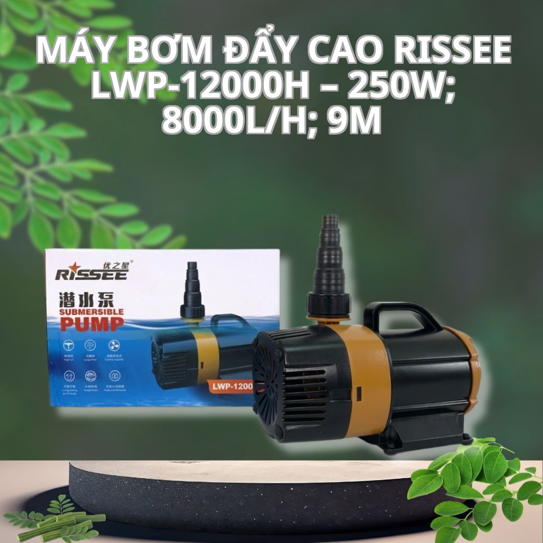Máy Bơm Đẩy Cao RISSEE LWP-12000H - 250W; 8000L/H; 9M 1 Máy Bơm Đẩy Cao RISSEE LWP-12000H – 250W; 8000L/H; 9M