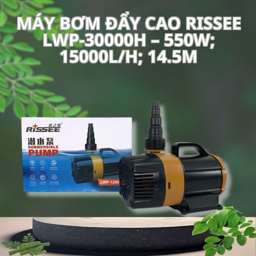 Máy Bơm Đẩy Cao RISSEE LWP-30000H – 550W; 15000L/H; 14.5M
