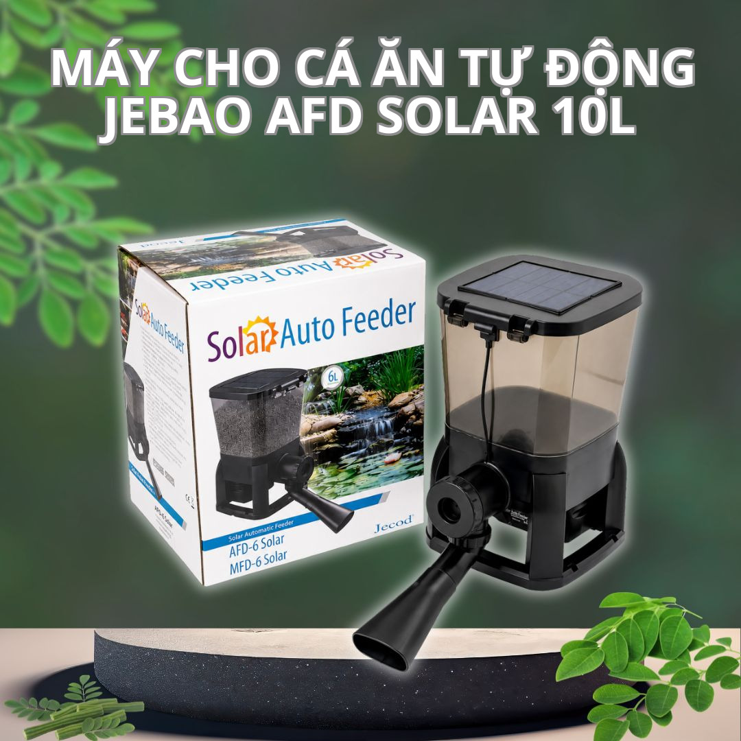 Máy Cho Cá Ăn Tự Động Jebao AFD Solar 10L 1 Máy Cho Cá Ăn Tự Động Jebao AFD Solar 10L
