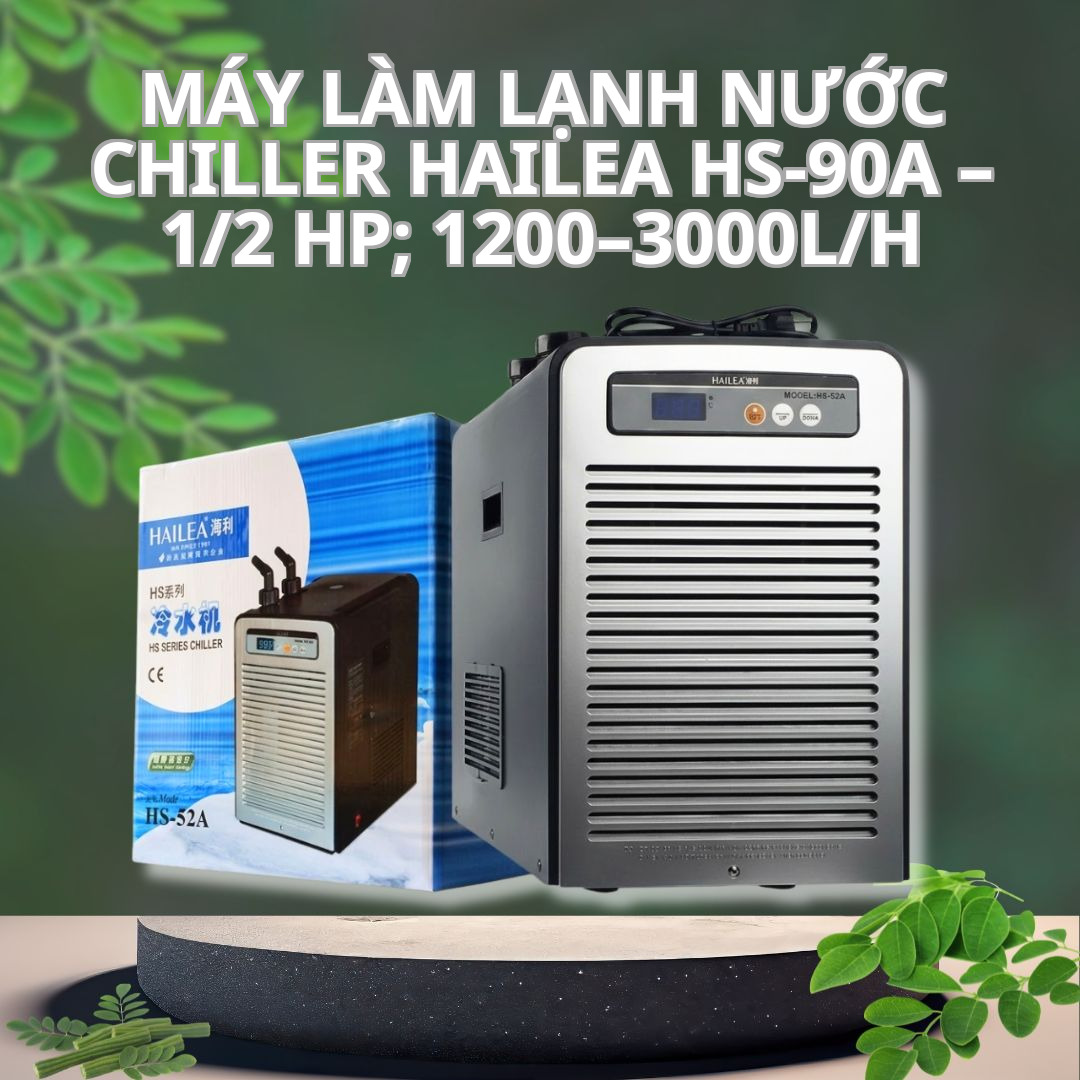 Máy Làm Lạnh Nước Chiller Hailea HS-90A – 1/2 HP; 1200–3000L/h