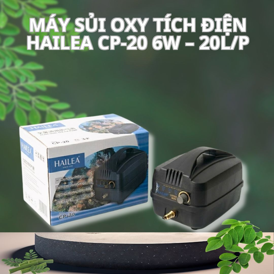 Máy sủi oxy tích điện Hailea CP-20 6W – 20L/P