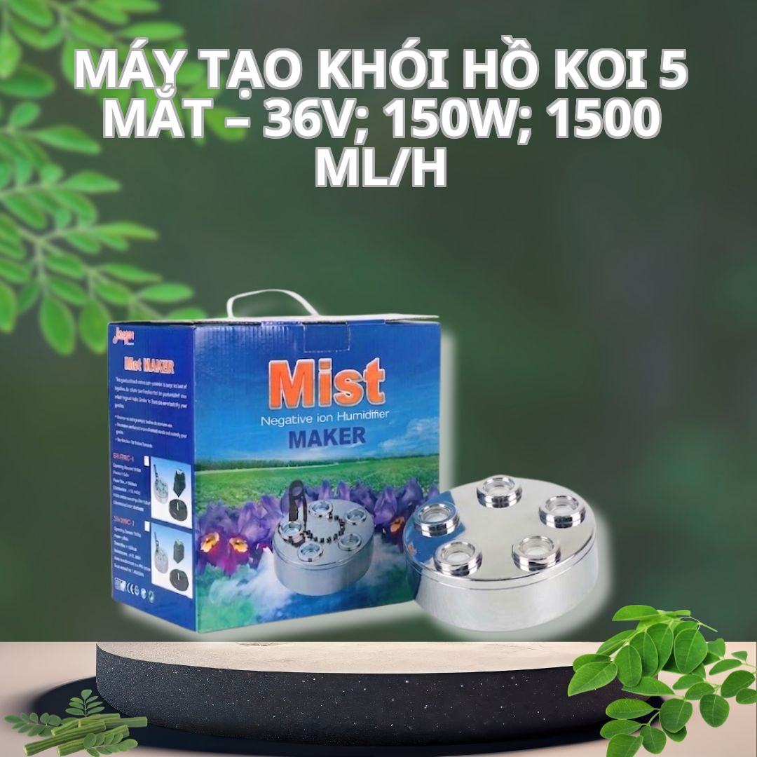 Máy Tạo Khói Hồ Koi 5 Mắt – 36V; 150W; 1500 ml/h