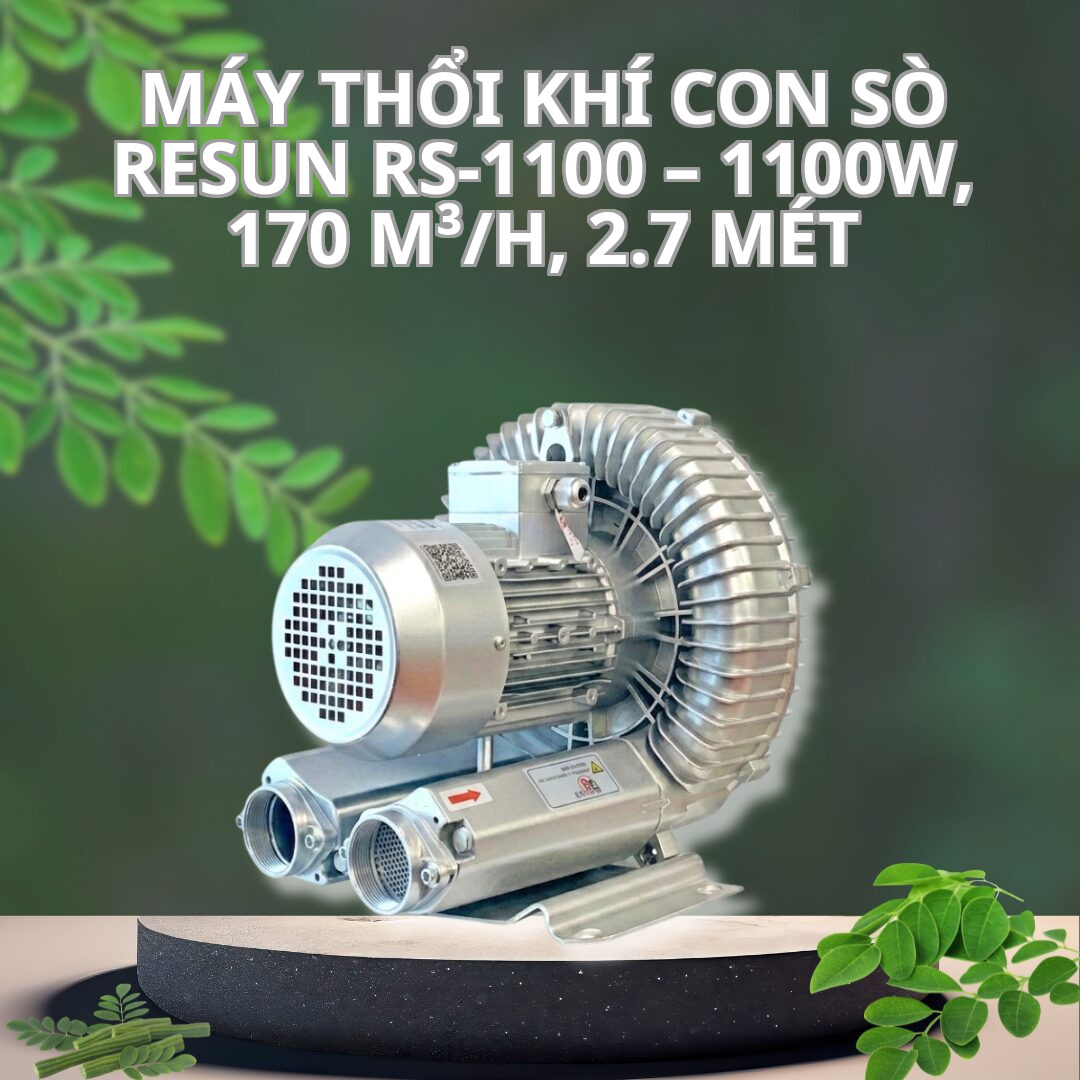 Máy Thổi Khí Con Sò Resun RS-1100 - 1100W, 170 m³/h, 2.7 Mét 1 Máy Thổi Khí Con Sò Resun RS-1100 – 1100W, 170 m³/h, 2.7 Mét