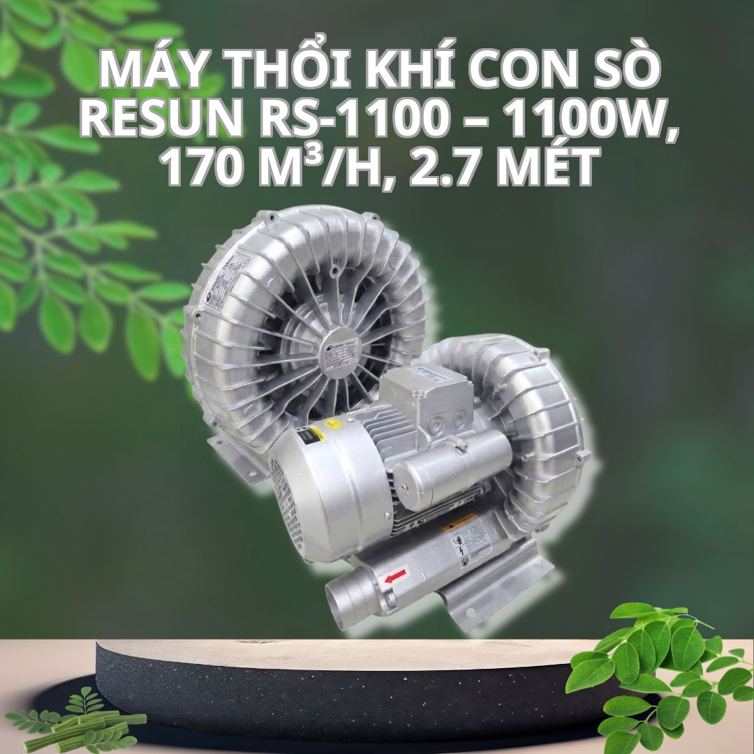 Máy Thổi Khí Con Sò Resun RS-1100 – 1100W, 170 m³/h, 2.7 Mét